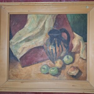 Apple and vase