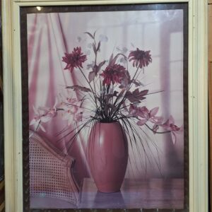 Red flowers in a vase