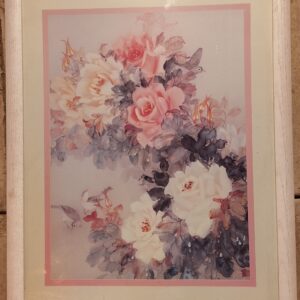 Pink and white flowers